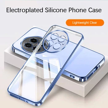 OnePlus 13: Ultradünne, plattierte Handyhülle 13T 13S 5G, transparent, stoßfest, Silikon, weich, TPU