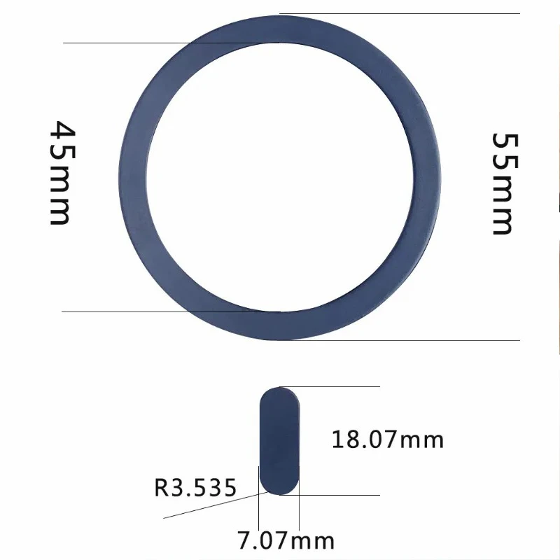 Für magsafe magnet platte ring universelle metall aufkleber unterstützung kabelloses ladegerät metallplatte blech für – Bild 5