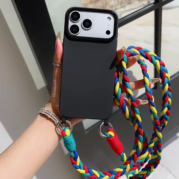 iPhone 13: Lanyard-Telefonhülle Crossbody Neck Cord Strap Anti-Verlust stoßfeste Schutzhülle