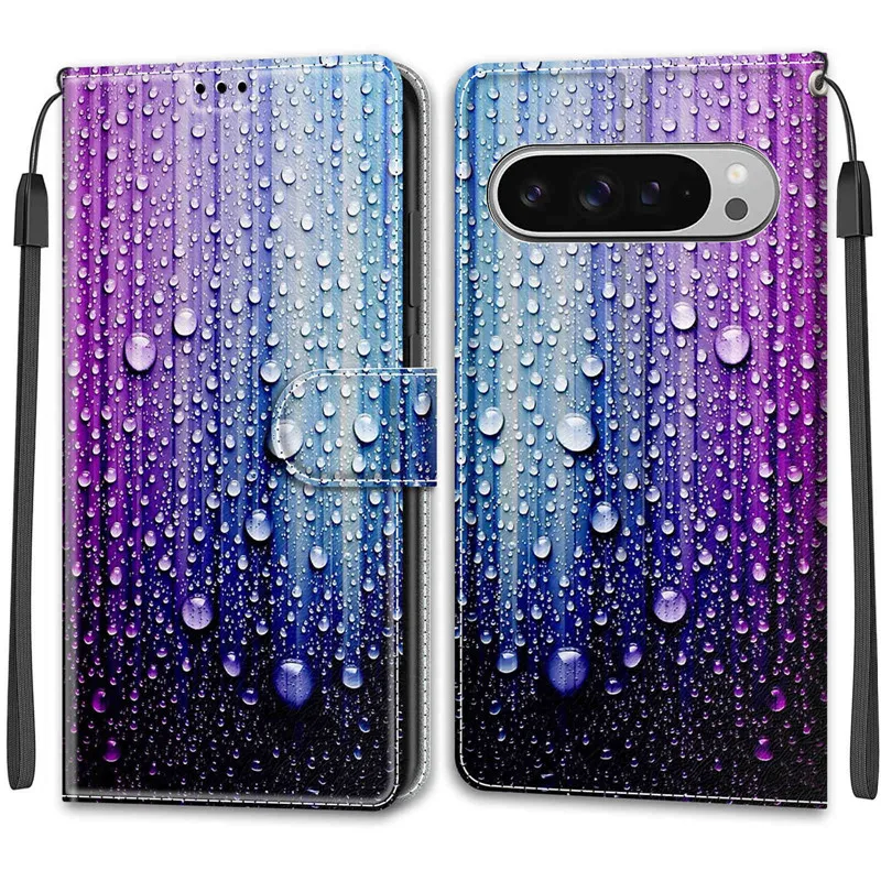 Blumenmuster Flip Case Wallet Leder Phone Cases Stand Book Cover Taschen – Bild 2