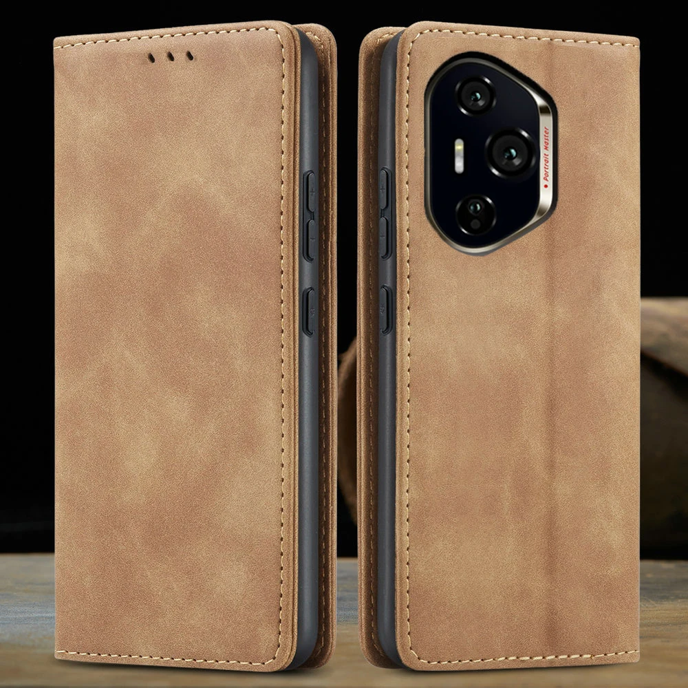 Honor 400: Premium Flip-Hülle Luxus-Leder 360° Schutz Buchhülle Handyhülle Smart Magnet Capa