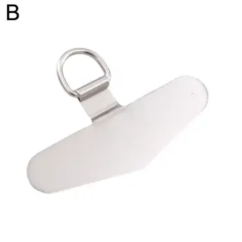 Universelles ultra dünnes Telefon-Lanyard aus Edelstahl mit haltbarer Metall dichtung Patch-Karten-Clip-Riemen hängen