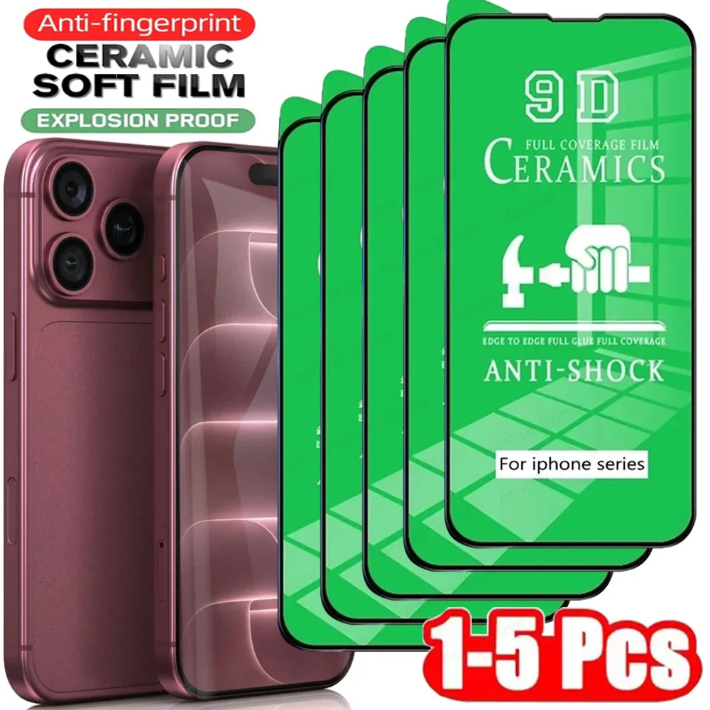 iPhone 17 Pro Max: 4PCS Klare Keramik Film Screen Protector