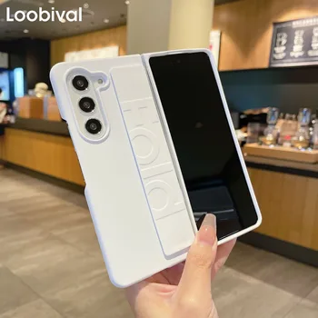 Galaxy Z Fold4: Luxus Weiche Silikon Handgelenk Strap Halterung Telefon Fall Z Falten fällen Ultra Dünne Matte