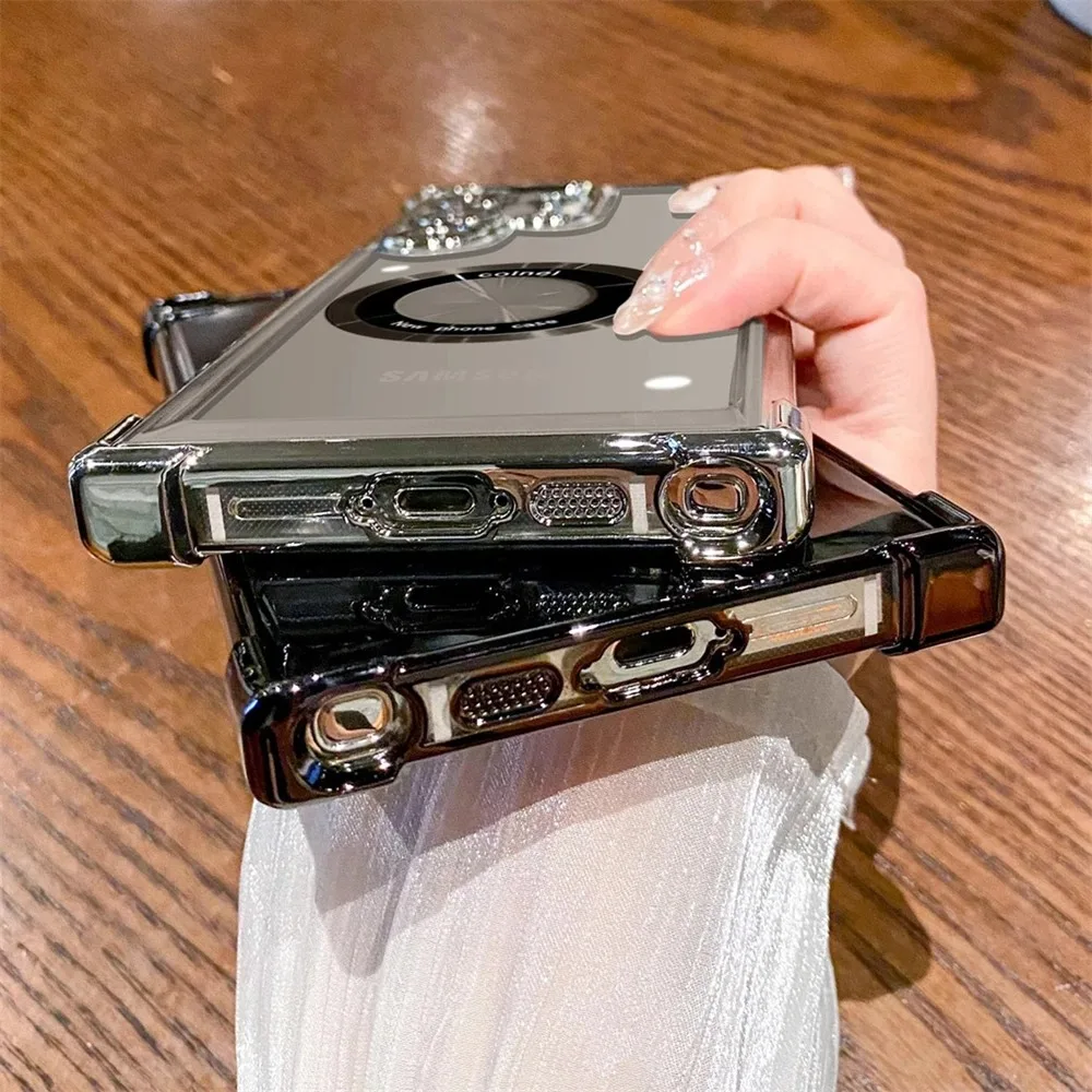 Für MagSafe kompatible, transparente Hüllen mit magnetischer Abdeckung – Bild 5