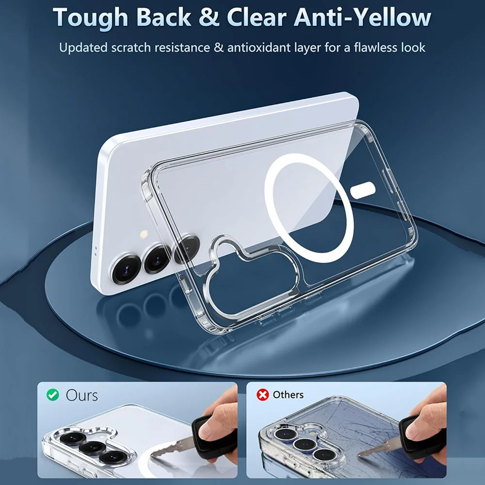 Stoßfeste transparente Hülle Handyhülle für Magsafe magnetische transparente Schutzhülle. – Bild 4