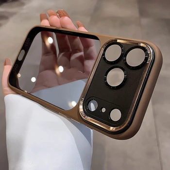 iPhone Air: Luxuriöse transparente Handyhülle 17Air 17Pro 16Pro i17, klare, stoßfeste Stoßstangenabdeckung