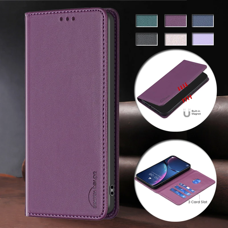 Xiaomi 14: Luxus Leder Flip Telefon Fall Lite 5G NE Magnetische Abdeckung Einfarbig Brieftasche Taschen