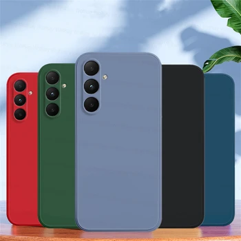 Galaxy A15: S Hülle S Cover Funda TPU Hüllen stoßfeste flüssige Silikonhülle