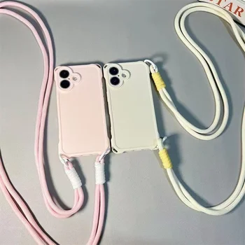 Redmi Note 14 Pro+ 5G: Stoßfeste Lanyard-Hülle 10T 9S 7S Crossbody-Halsband-Tpu-Abdeckung