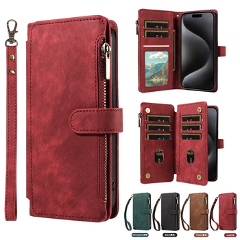 IPhone 13 mini: PU-Leder-Handyhülle Flip Wallet Style Handyhülle