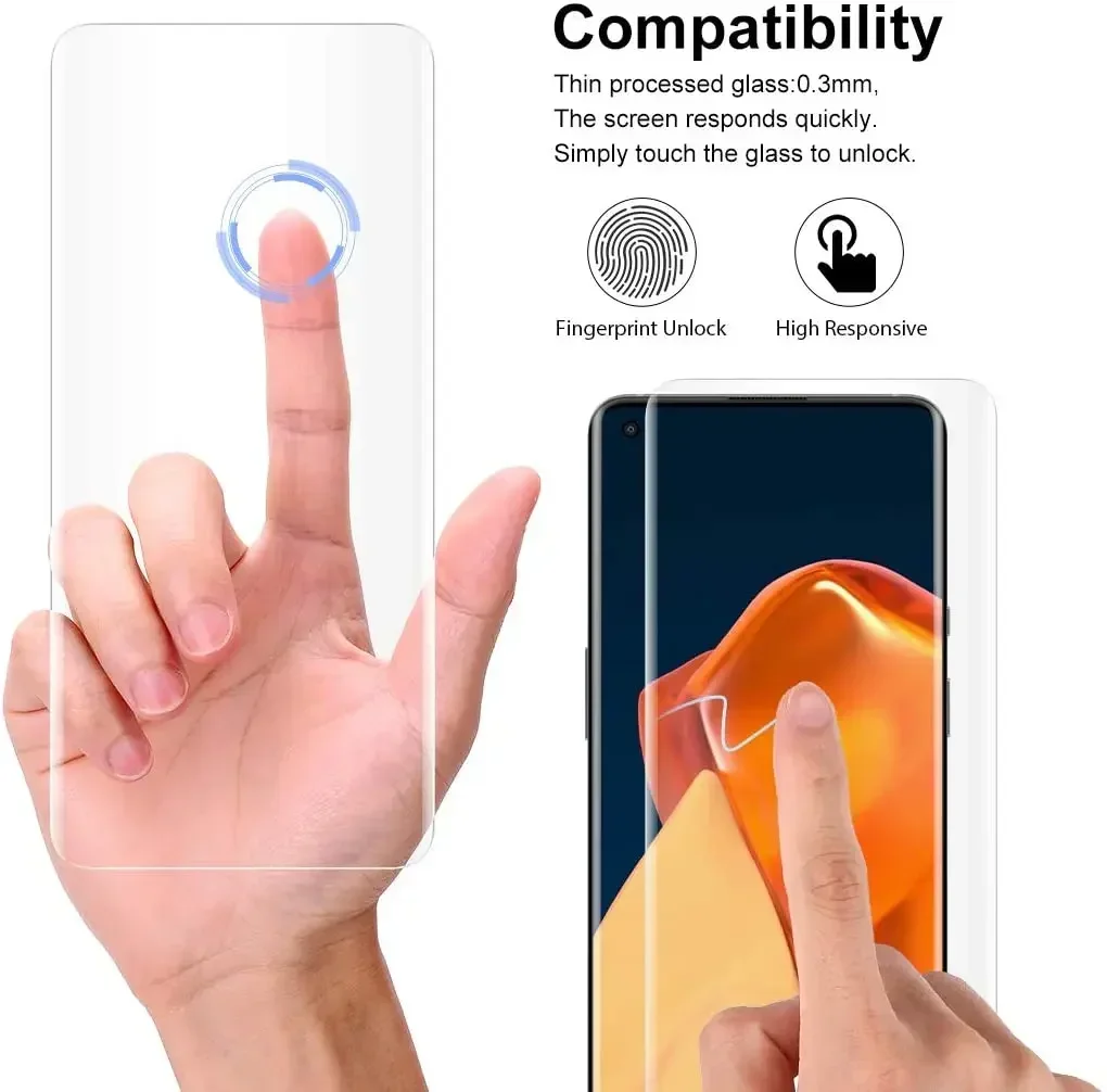 1–3 Stück UV-gehärtetes Glas 7T Pro Displayschutzfolie, Volloberflächenabdeckungsfolie – Bild 2