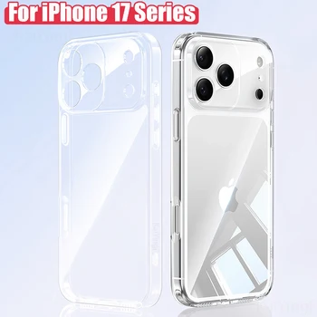 iPhone Air: Luxuriöse transparente Handyhülle, weiche TPU-Silikon-Rückseite, klare Hülle