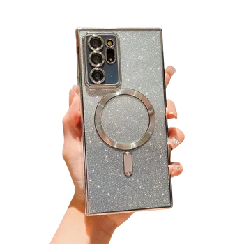 Galaxy S25+: Glitzernde Hülle Glitter Magnetische Schutzhülle