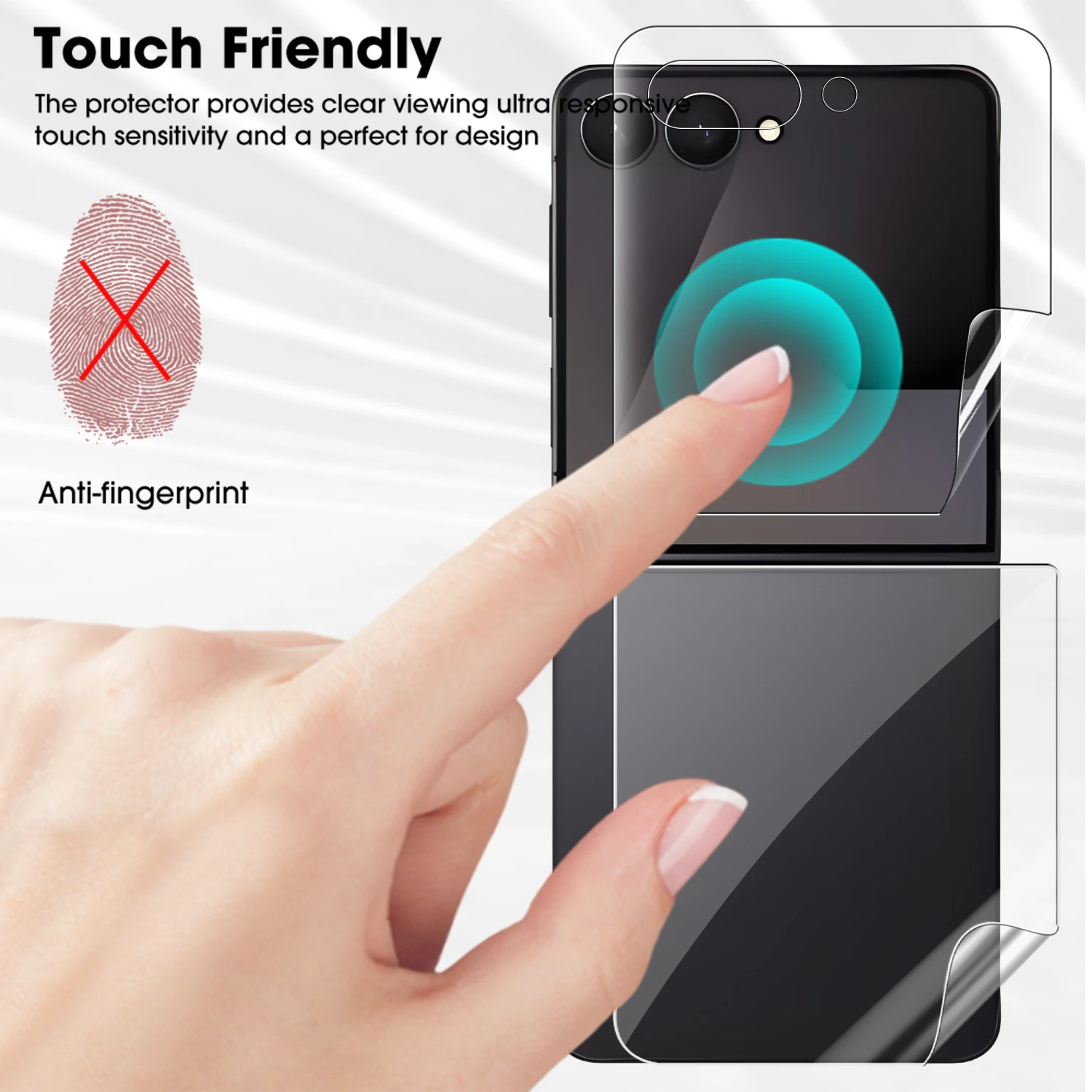 Flip7 Hydrogel Film 6 5 Weiche Anti-scratch Screen Protector scharnier Aufkleber Filme – Bild 5