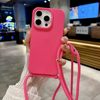 iPhone 16 Pro: Umhängeband-Schutzhülle – Verstellbare Halskette