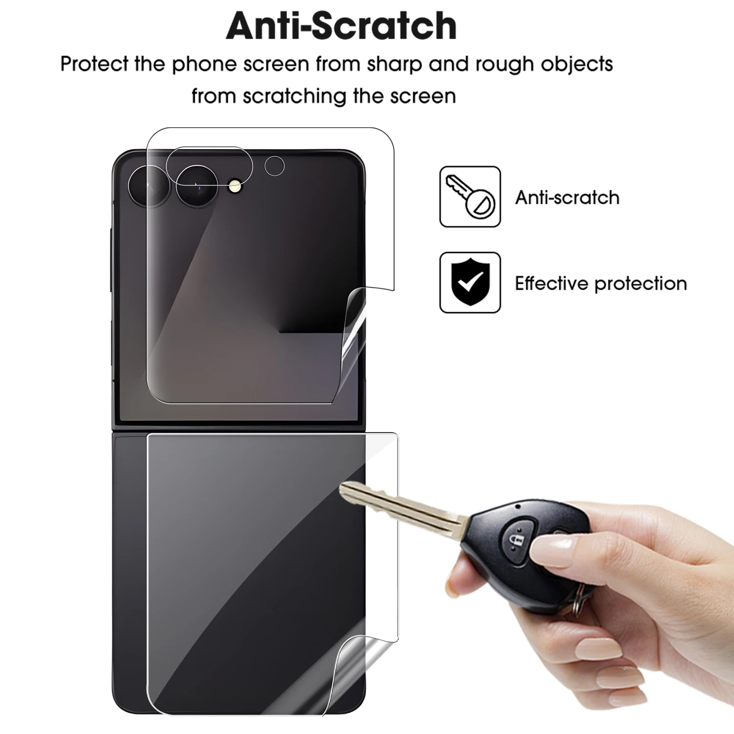 Flip7 Hydrogel Film 6 5 Weiche Anti-scratch Screen Protector scharnier Aufkleber Filme – Bild 4