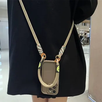 IPhone 14 Pro Max: Umhängetasche mit Lanyard-Halskette, Silikonhülle, Handschlaufenabdeckung