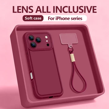 iPhone 13: Handschlaufe Lanyard TPU Handyhülle Stoßfeste Weiche Silikonhülle