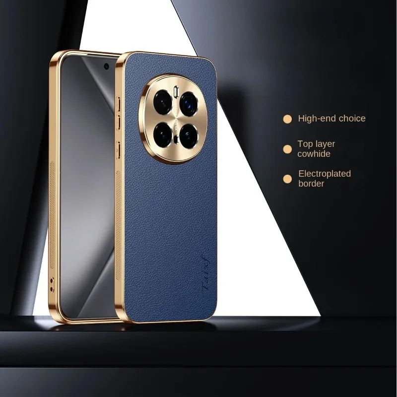 Honor Magic7 Pro: Fall Leder Überzug Stoßfest Abdeckung Für Magic 7 6 5 Pro 7 Lite textur Lichee Muster Fällen Bumper Shell