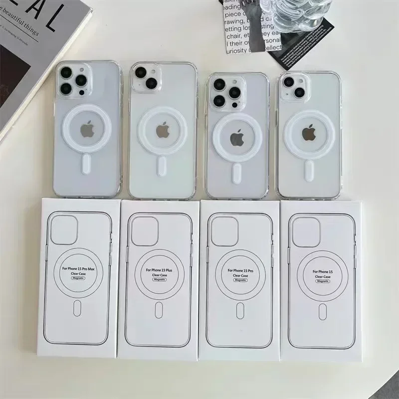 Für Magsafe Magnetische Drahtlose Lade Telefon Fall Klar Abdeckung – Bild 3