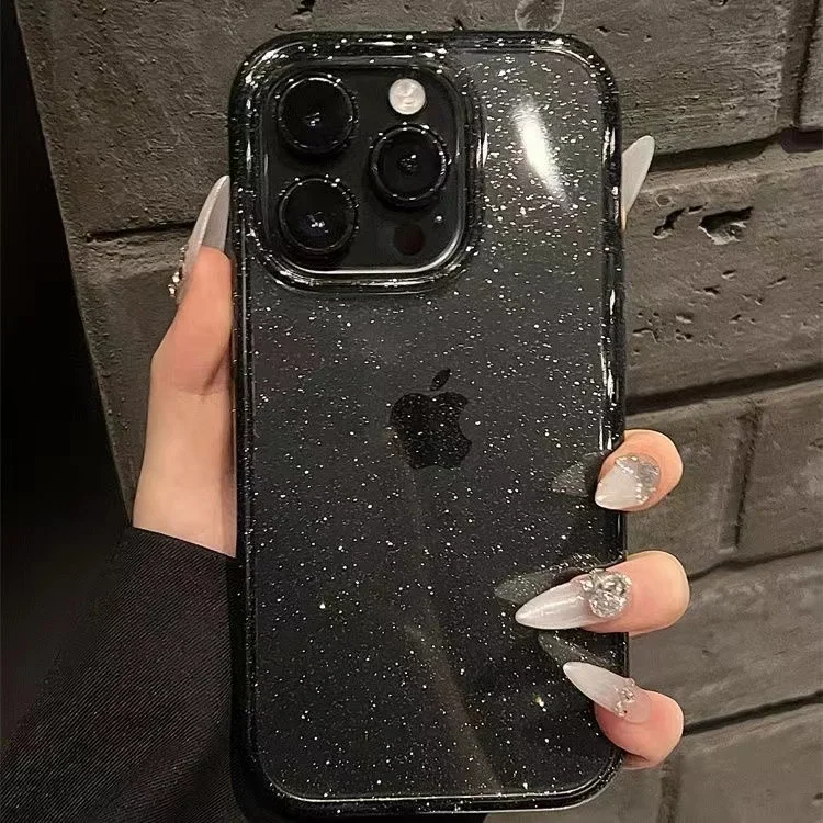 Luxuriöse Glitzer-Handyhülle weiche transparente Silikonhülle – Bild 3