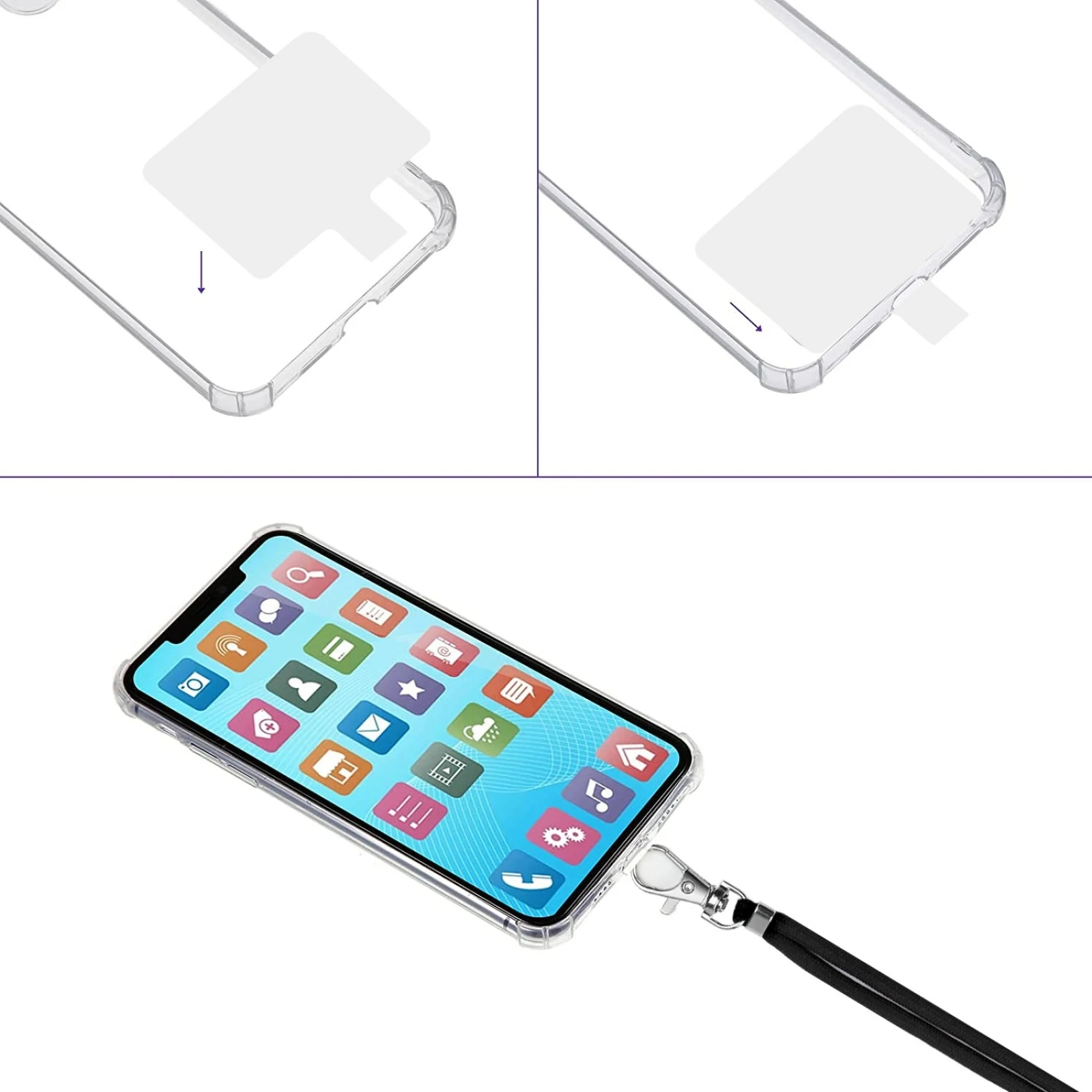 NEUE Universal Einstellbare Telefon Lanyard Strap Handy Hängen Seil Neck Straps Anti-verloren Lanyards Handy Zubehör – Bild 2