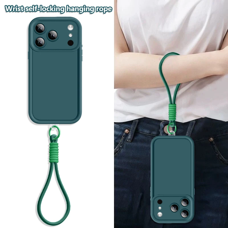 Handschlaufe Lanyard TPU Handyhülle Stoßfeste Weiche Silikonhülle – Bild 2