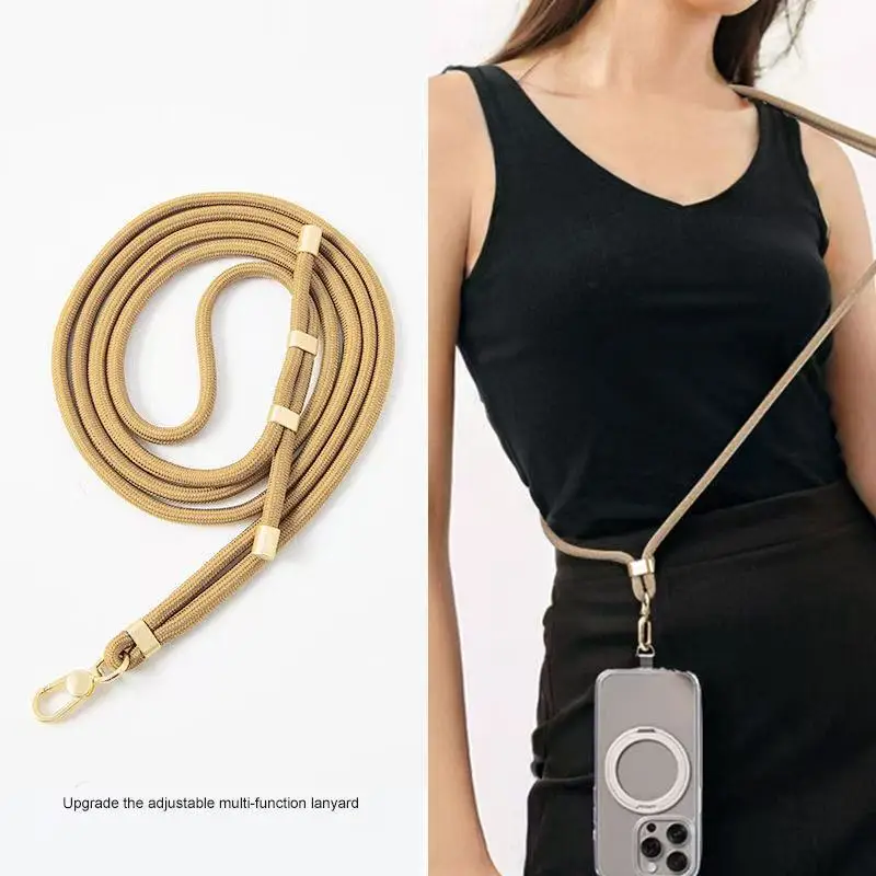 Universelle Umhängetaschen-Telefon-Lanyards mit Patch, verstellbarer Handy-Gurt, Umhängeband, Halsseil für – Bild 4