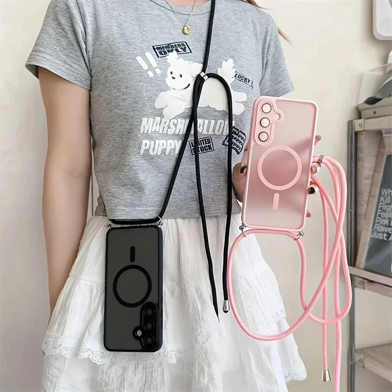 Crossbody Lanyard Magnetische Handyhülle Stoßfeste Schutzhülle – Bild 2