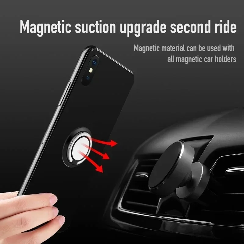 Mini-Fingerringhalter, Ständer, Griff, 360° drehbar, für Handy, Auto, magnetische Halterung, Telefon-Rückseite – Bild 5