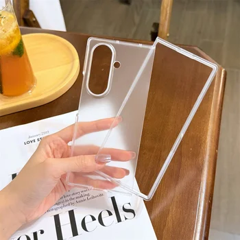 Galaxy Z Fold4: Handyhülle Fold7 Fold6 Fold5 Schutzhülle Harte Rückseite Transparent Ultradünn Schlank Matt