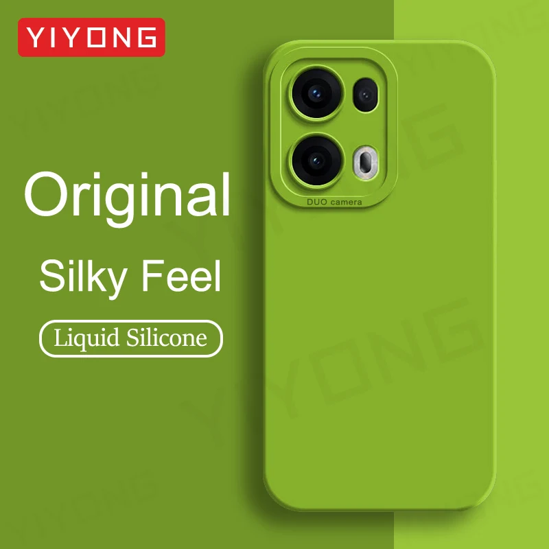 Oppo Reno 13: Für Reno13 Pro Fall YIYONG Seidige Gefühl Flüssigkeit Silikon Soft Cover globale Stoßfest Telefon Fällen