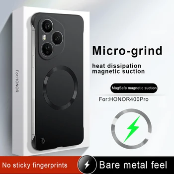 Honor 400: Ultradünn, metallische Farbe, rahmenloses Hart-PC-Gehäuse, magnetisch, für Magsafe-Schutzhülle