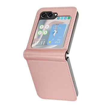 Galaxy Z Flip5: Magnetische Flip-Brieftaschenhülle 6 5 4 3 Flip6 Flip5 Flip4 Flip3 mit Kartenfach und Standfunktion aus Leder