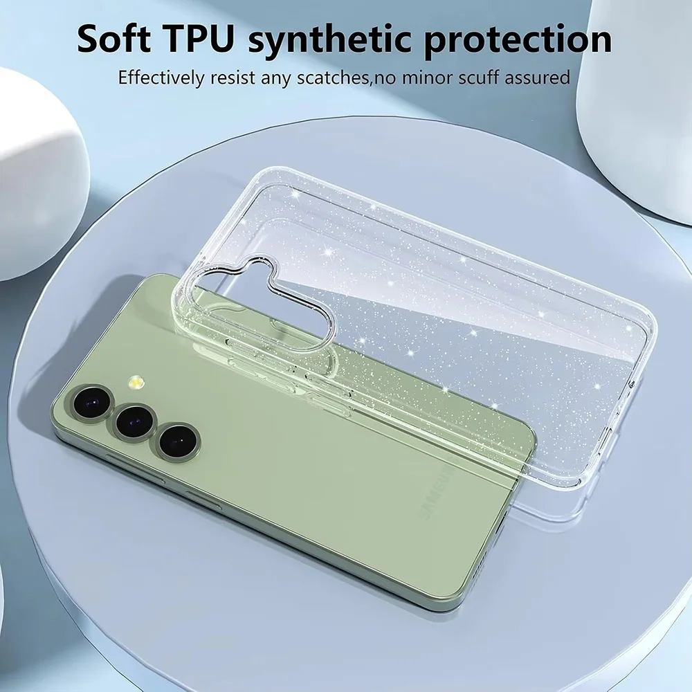 Glitzer Handyhülle Transparente Schutzhüllen – Bild 4