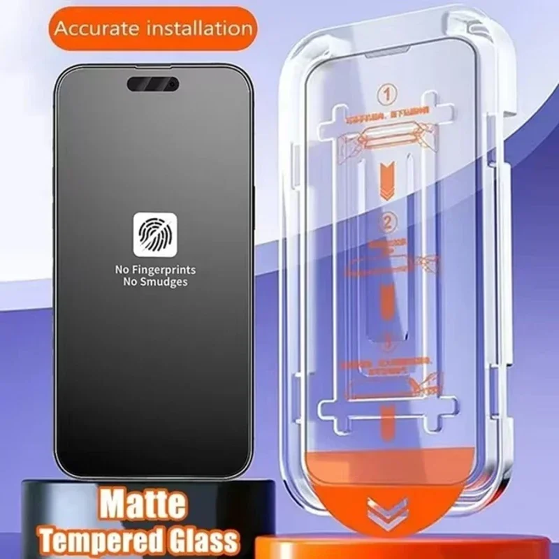 3 Stück Oleophobe Beschichtung Staubfreie Installation Displayschutzfolie Mattes Glas – Bild 2